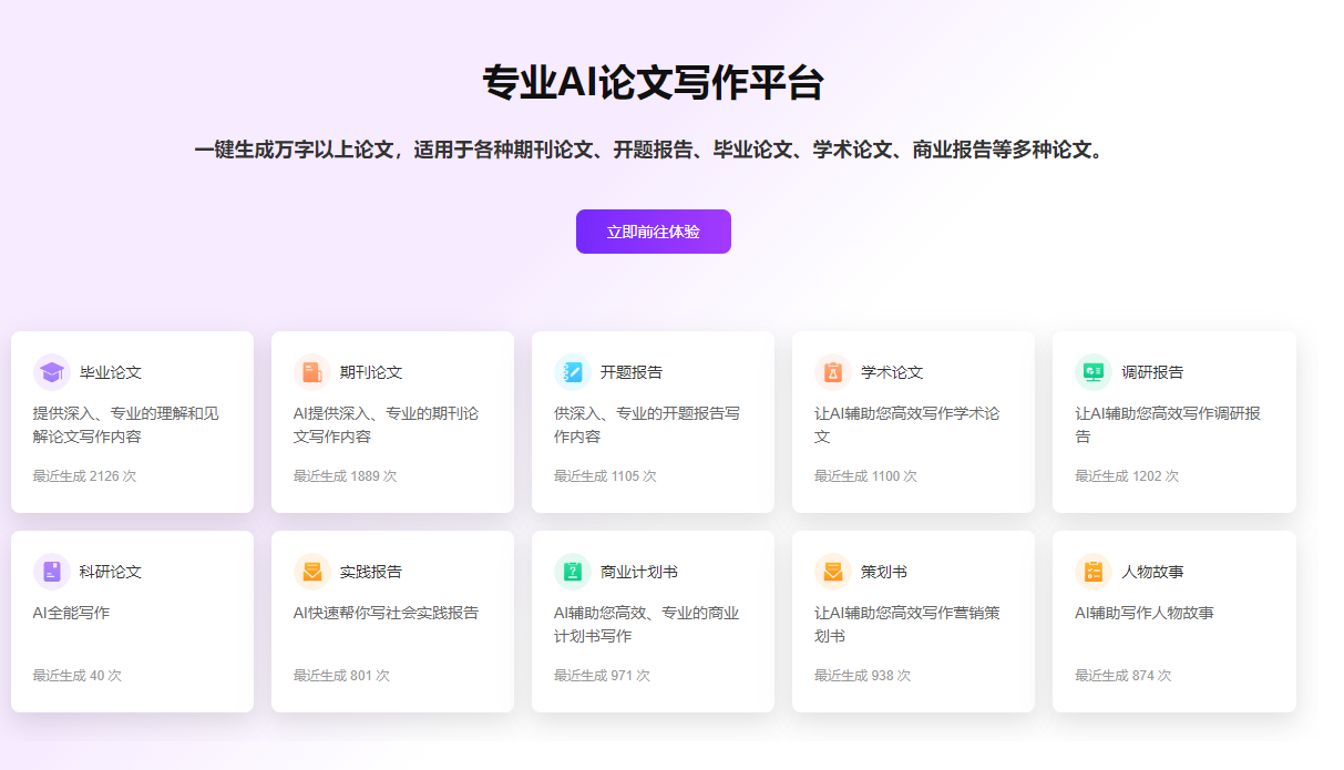 AI论文自动生成器，一键生成万字论文只要