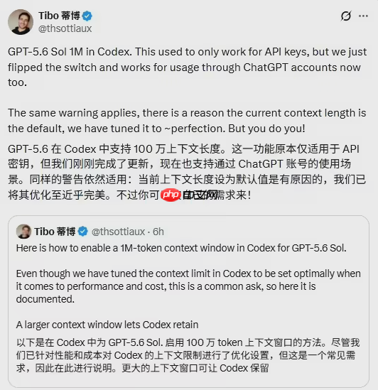百万上下文全面开放,Codex迎来AI编程“终极形态”