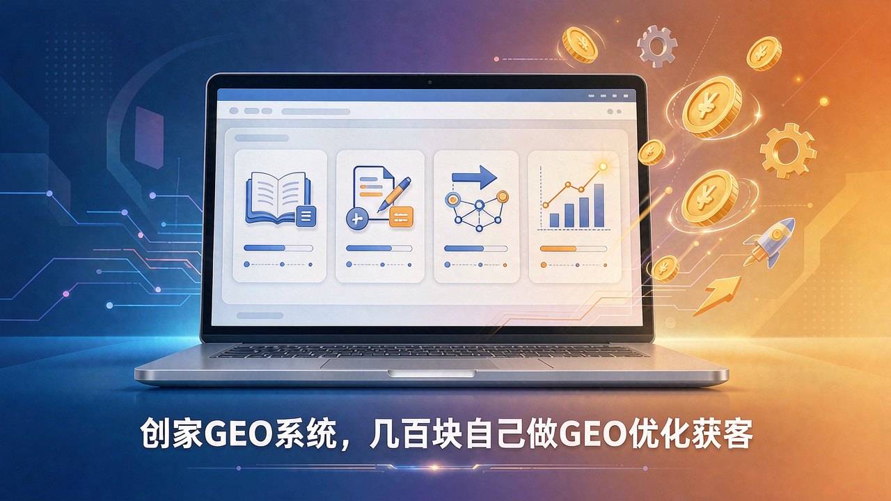 AI搜索获客要花多少钱？几百块自己做GEO优化，创家GEO系统全流程落地